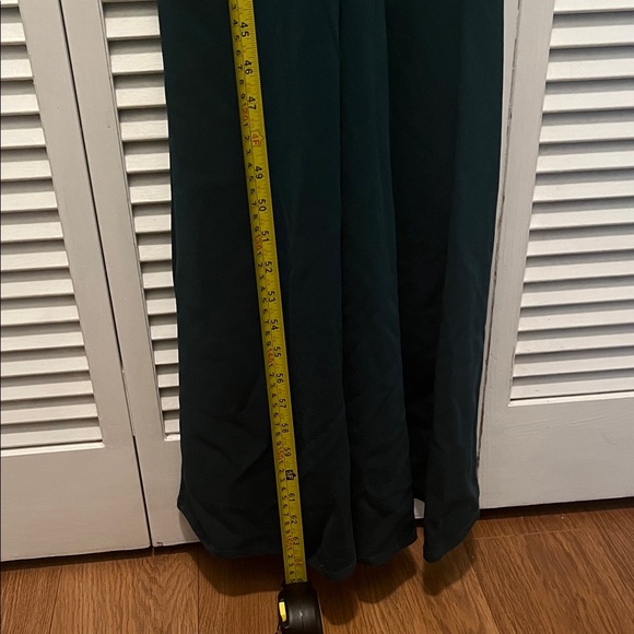 Elegant (Large ) Hunter Green Spaghetti Strap Dress - Picture 5 of 8